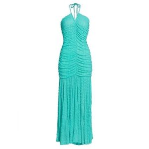 Blue Curacao maxi dress by GANNI